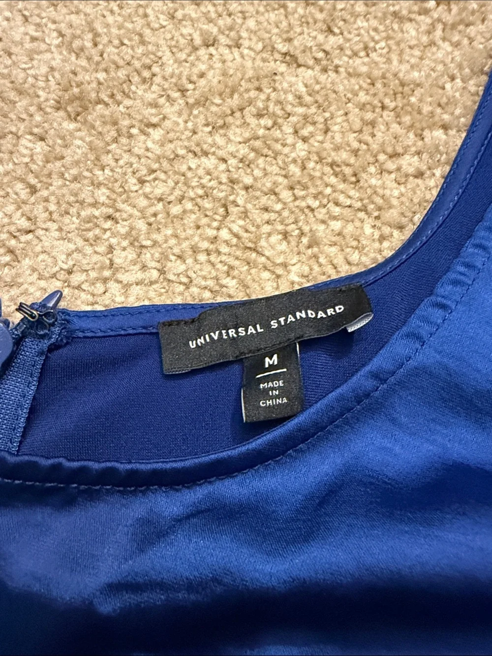 Universal Standard Satin Scoop Neck Jumsuit in Royal Blue Size 18/20 - Picture 6 of 11